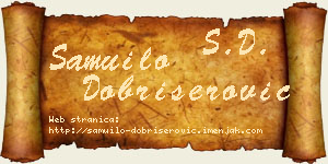 Samuilo Dobrišerović vizit kartica